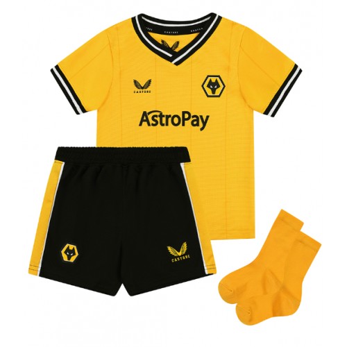 Maillot de foot Wolves Matheus Cunha #12 Domicile enfant 2023-24 Manches Courte (+ pantalon court)